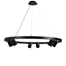 Zori Black Steel 6 Light Pendant